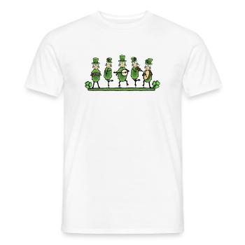 Irish Folk Band Moutons de la musique - T-shirt homme - blanc - Devant - AI Model Male 178 dark (178cm)