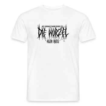 The Root of All Evil : BlackMetal-Edition (noir) - T-shirt homme - blanc - Devant - AI Model Male 178 dark (178cm)