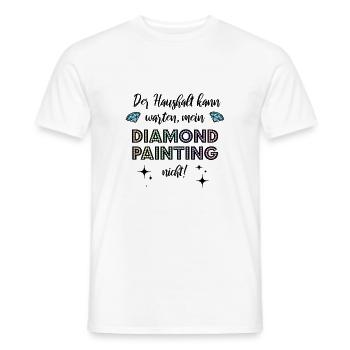 Diamond Painting Haushalt - Männer T-Shirt - Weiß - Vorne - AI Model Male 178 dark (178cm)