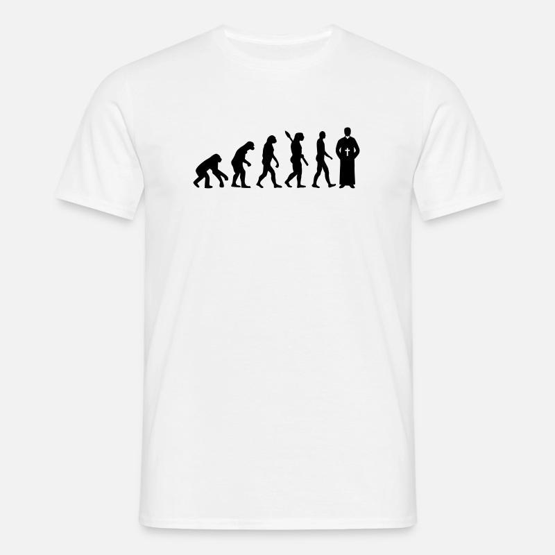 Evolution Priest - Men's T-Shirt - white