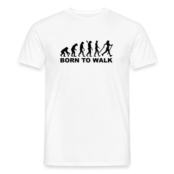 Evolution Nordic Walking - T-shirt homme - blanc - Devant - AI Model Male 178 dark (178cm)