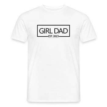 2023 Baby Shower Grossesse Révéler - T-shirt homme - blanc - Devant - AI Model Male 178 dark (178cm)