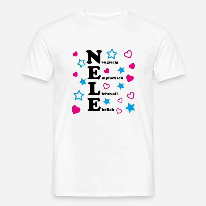 Nele - Männer T-Shirt - Weiß