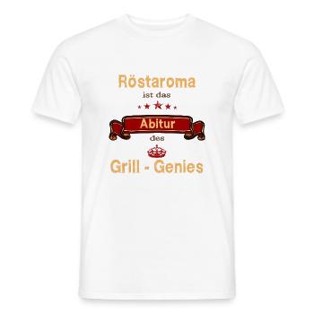 Grillgenie - für Könner und Profis am Grill - Männer T-Shirt - Weiß - Vorne - AI Model Male 178 dark (178cm)