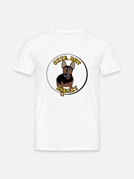 cute, but sneaky - süß, aber hinterhältig cartoon - Männer T-Shirt - Weiß