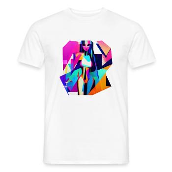 The Woman - Men's T-Shirt - white - Front - AI Model Male 178 dark (178cm)