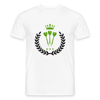 darts wappen 01 - Männer T-Shirt - Weiß - Vorne - AI Model Male 178 dark (178cm)