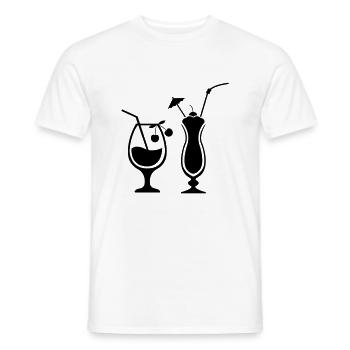 Cocktails - Men's T-Shirt - white - Front - AI Model Male 178 dark (178cm)