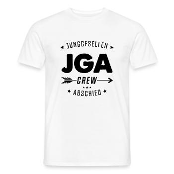 jga crew junggesellen - Männer T-Shirt - Weiß - Vorne - AI Model Male 178 dark (178cm)