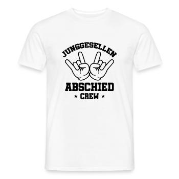 Junggesellenabschied Crew Jga Party - Männer T-Shirt - Weiß - Vorne - AI Model Male 178 dark (178cm)