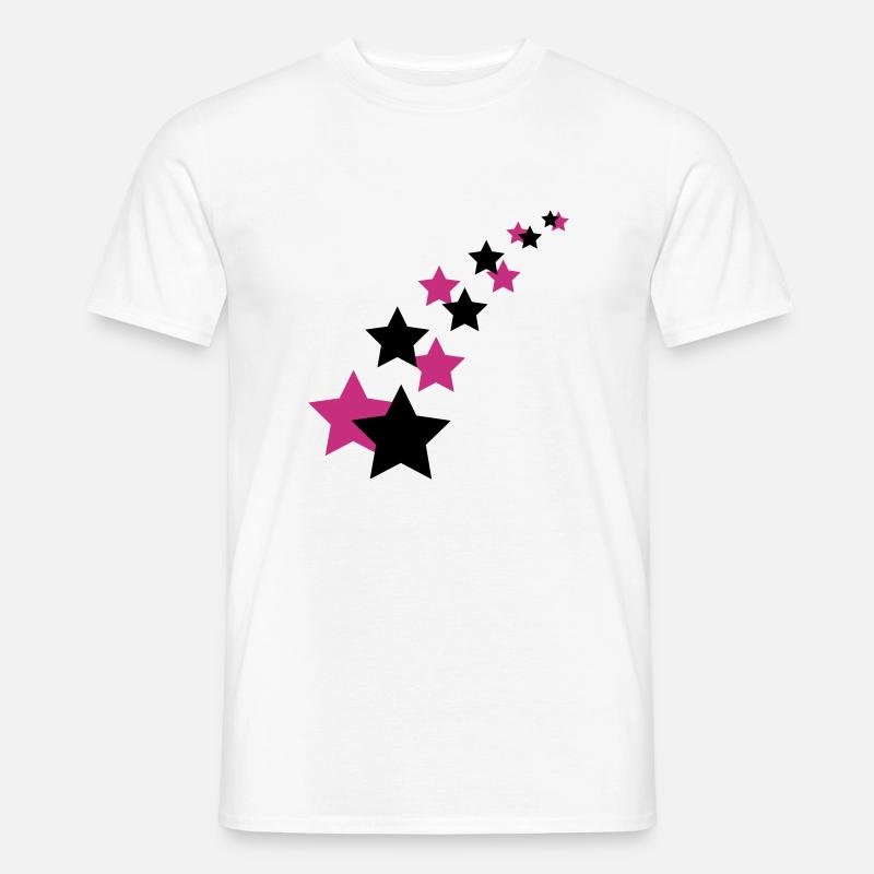 Sterne - Männer T-Shirt - Weiß