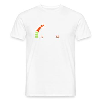 counter anniversary years 70 years - Men's T-Shirt - white - Front - AI Model Male 178 dark (178cm)