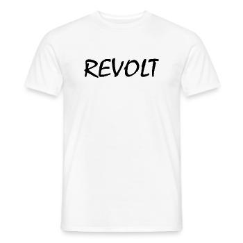 Revolt - Männer T-Shirt - Weiß - Vorne - AI Model Male 178 dark (178cm)