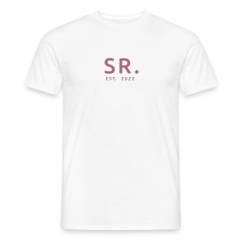 Sr. Est. 2022 Verlobung für die Hochzeitsfeier des Bräutigams - Männer T-Shirt - Weiß - Vorne - AI Model Male 178 dark (178cm)