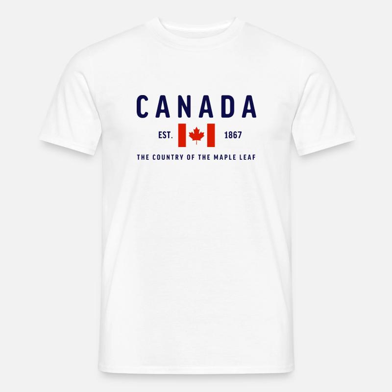 Canada Est 1867 Classic - Männer T-Shirt - Weiß
