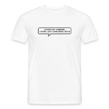 You're not cheddar... / Brooklyn Nine-Nine - Männer T-Shirt - Weiß - Vorne - AI Model Male 178 dark (178cm)