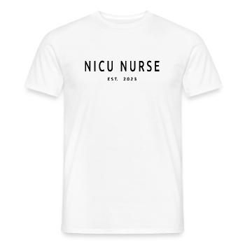 NICU Nurse Est. 2023 Neonatal Intensivpflege - Männer T-Shirt - Weiß - Vorne - AI Model Male 178 dark (178cm)