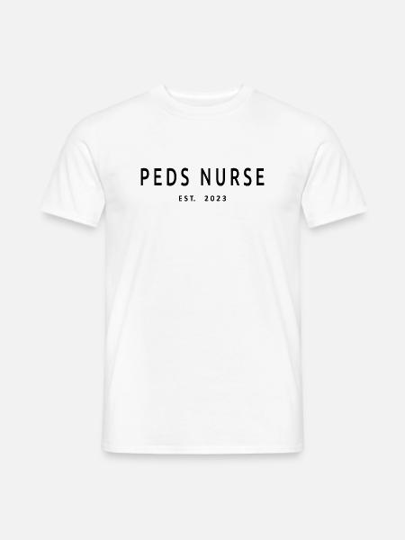 Peds Nurse Est. 2023 Abschluss Krankenpflegeschüler - Männer T-Shirt - Weiß