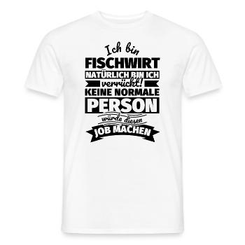 Fischwirt Geschenke - Männer T-Shirt - Weiß - Vorne - AI Model Male 178 dark (178cm)