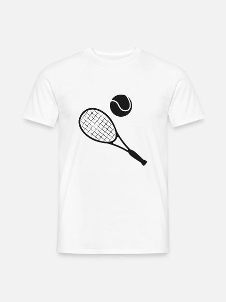 Tennis, Tennis spielen Tennis spieler - Männer T-Shirt - Weiß