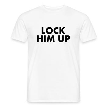 Lock him up - T-shirt homme - blanc - Devant - AI Model Male 178 dark (178cm)