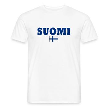 Suomi - Männer T-Shirt - Weiß - Vorne - AI Model Male 178 dark (178cm)