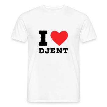 Ich liebe Djent - Männer T-Shirt - Weiß - Vorne - AI Model Male 178 dark (178cm)