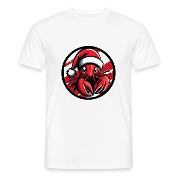 Noël de Noël au crabe de homard - T-shirt homme - blanc - Devant - AI Model Male 178 dark (178cm)
