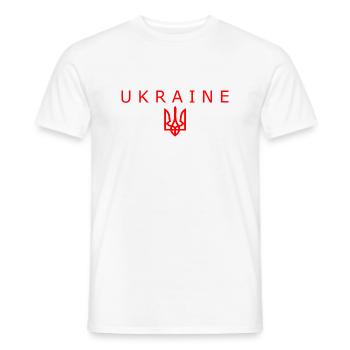 Ukraine - Men's T-Shirt - white - Front - AI Model Male 178 dark (178cm)