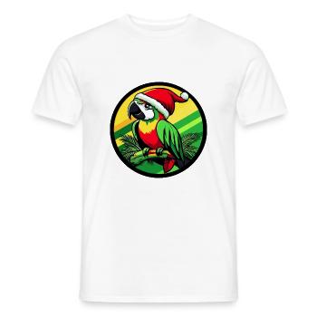 Noël à Papagai - T-shirt homme - blanc - Devant - AI Model Male 178 dark (178cm)
