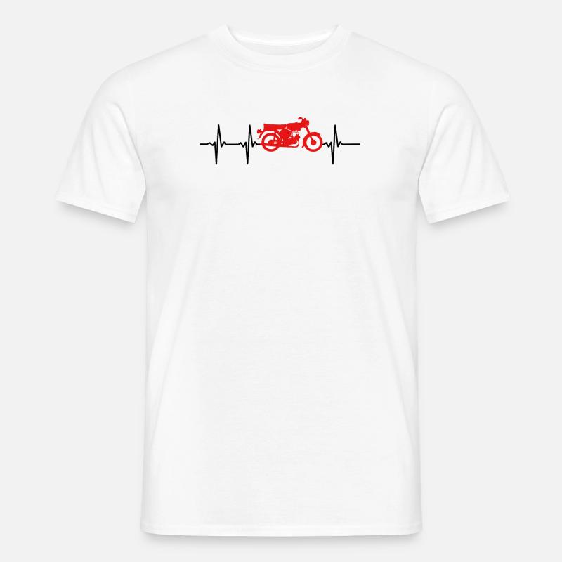 Moped S51 Oldtimer Design - Männer T-Shirt - Weiß