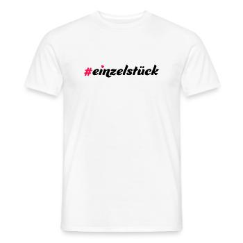 Einzelstück - Männer T-Shirt - Weiß - Vorne - AI Model Male 178 dark (178cm)