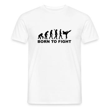 Evolution Karate - Männer T-Shirt - Weiß - Vorne - AI Model Male 178 dark (178cm)