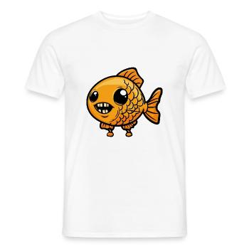 Goldfische Halloween Comic Lustig - Männer T-Shirt - Weiß - Vorne - AI Model Male 178 dark (178cm)