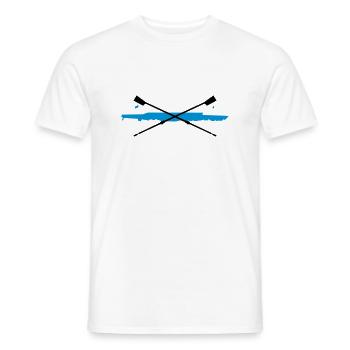 Rowing, Aviron - T-shirt homme - blanc - Devant - AI Model Male 178 dark (178cm)