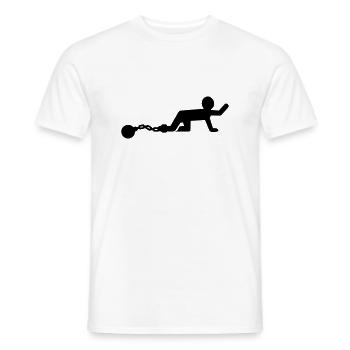 Enterrement jeune garçon - T-shirt homme - blanc - Devant - AI Model Male 178 dark (178cm)