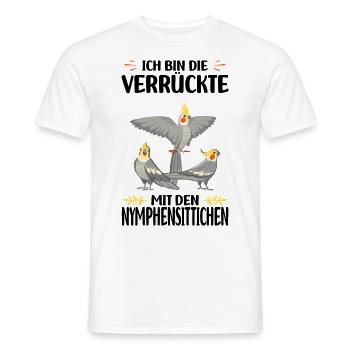 Nymphensittich Vogel - Männer T-Shirt - Weiß - Vorne - AI Model Male 178 dark (178cm)