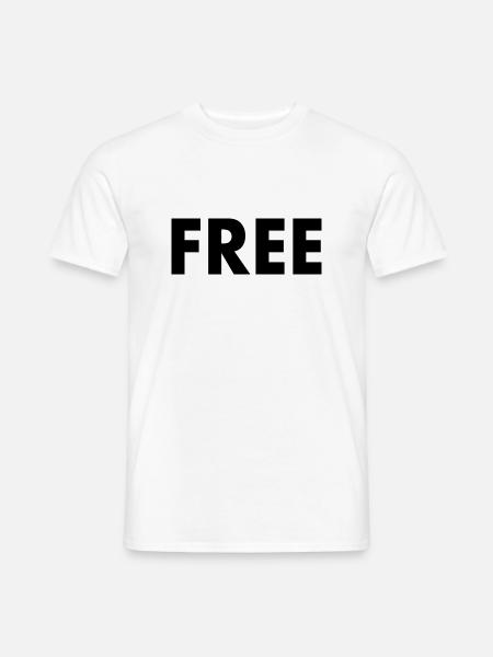 Free - Männer T-Shirt - Weiß