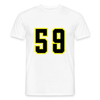 59 Number Leotard - Men's T-Shirt - white - Front - AI Model Male 178 dark (178cm)
