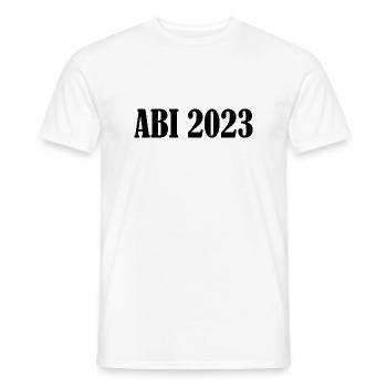 Abi 2023 - Männer T-Shirt - Weiß - Vorne - AI Model Male 178 dark (178cm)