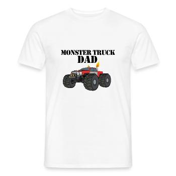 Monster truck DAD - Männer T-Shirt - Weiß - Vorne - AI Model Male 178 dark (178cm)