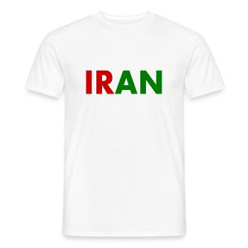 Iran - Männer T-Shirt - Weiß - Vorne - AI Model Male 178 dark (178cm)
