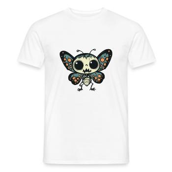 papillon Halloween bande dessinée drôle - T-shirt homme - blanc - Devant - AI Model Male 178 dark (178cm)