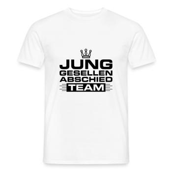 Bachelor Party Team - Men's T-Shirt - white - Front - AI Model Male 178 dark (178cm)