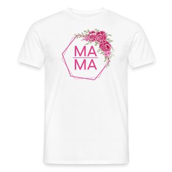 Mama Rosen Design - Männer T-Shirt - Weiß - Vorne - AI Model Male 178 dark (178cm)