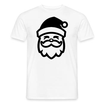 Petit père noel - T-shirt homme - blanc - Devant - AI Model Male 178 dark (178cm)