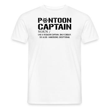 Ponton Kapitän Definition Lustiges Pontonboot - Männer T-Shirt - Weiß - Vorne - AI Model Male 178 dark (178cm)