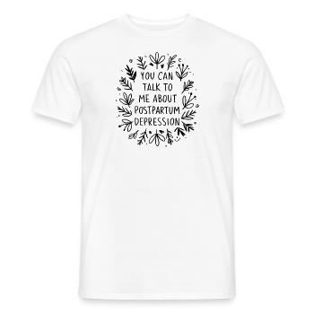 Postpartum Depression Awareness Inspirational - Men's T-Shirt - white - Front - AI Model Male 178 dark (178cm)