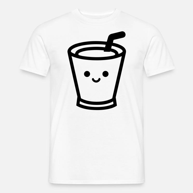 Kaffeebecher - Männer T-Shirt - Weiß