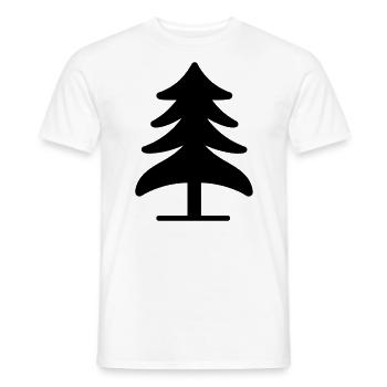 arbre - T-shirt homme - blanc - Devant - AI Model Male 178 dark (178cm)